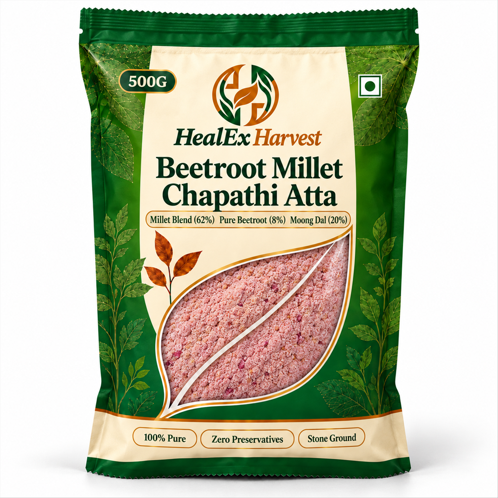 Beetroot Millet Chapathi Atta