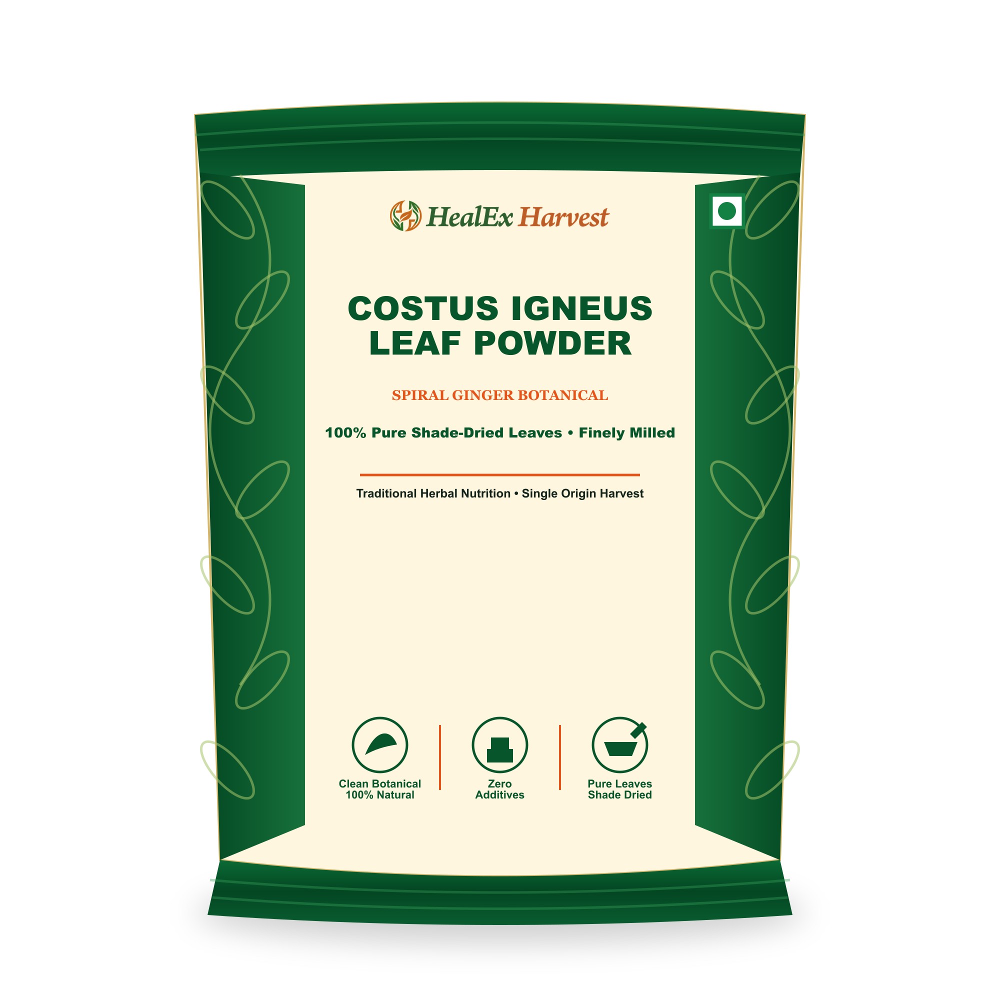 Costus Igneus Leaf Powder (Spiral Ginger)