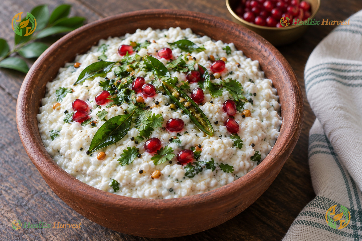 Cooling Little Millet Curd Rice (Samalu Daddojanam)