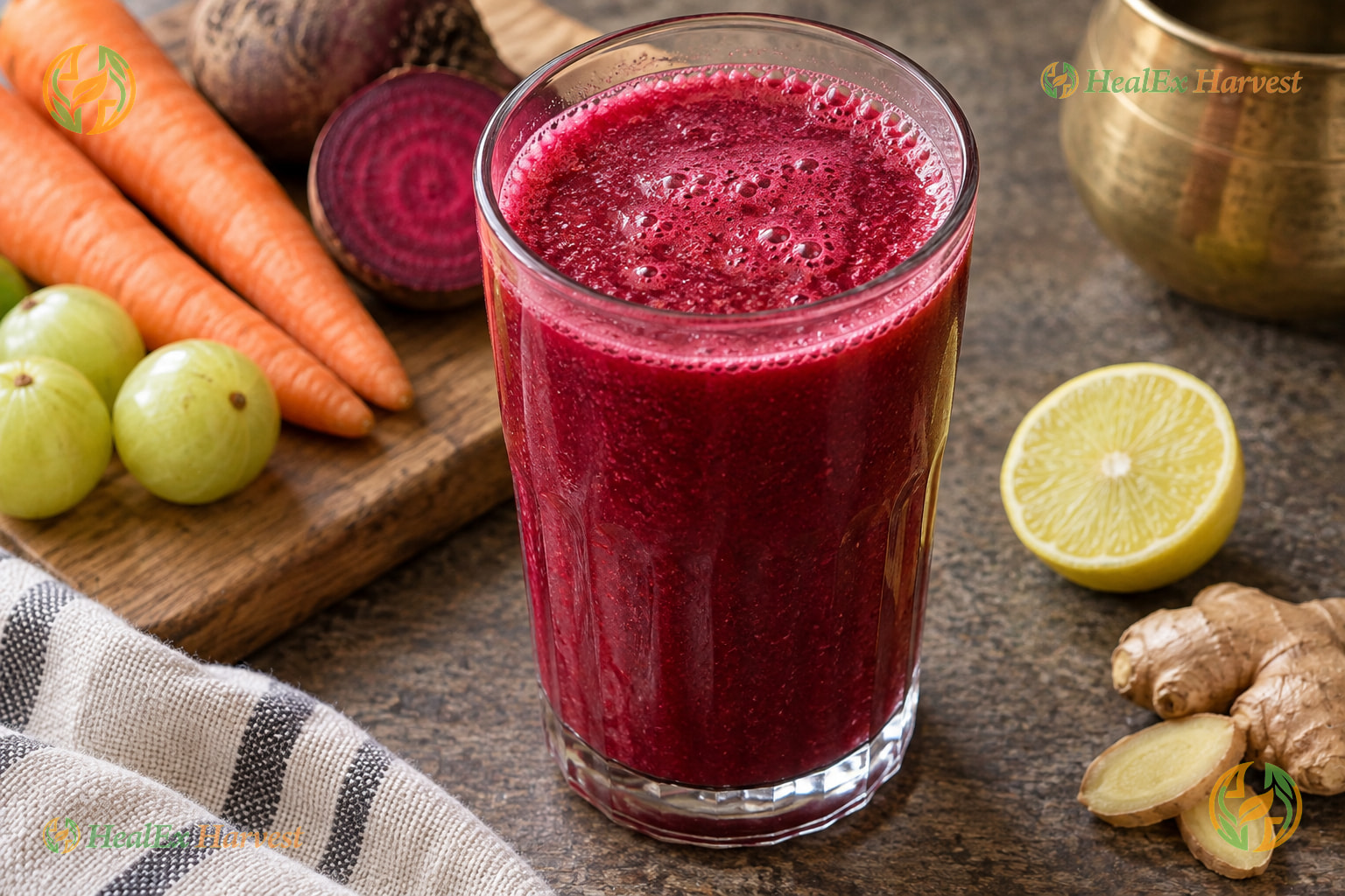 Miracle ABC Superfood Morning Glow Smoothie (Amla + Beetroot + Carrot)
