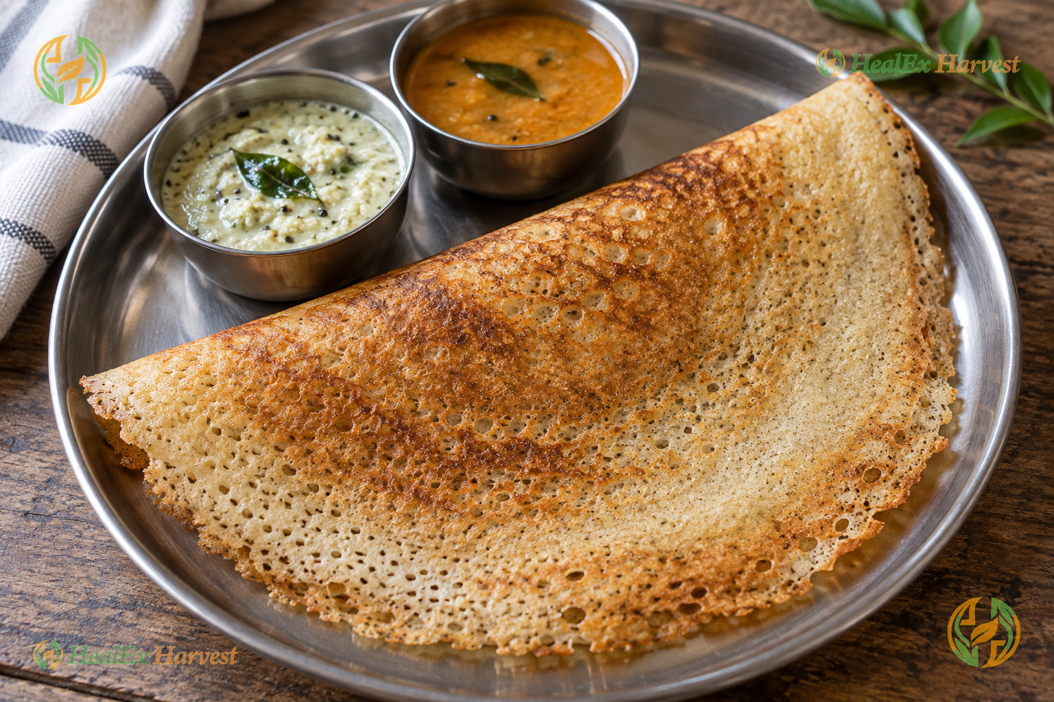 Crispy Little Millet Dosa (Samalu Dosa)