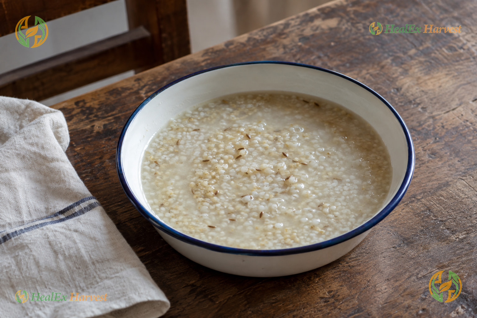 Browntop Millet Ambali, the thin fermented gruel Dr. Khadar Vali describes (Andu Korralu)