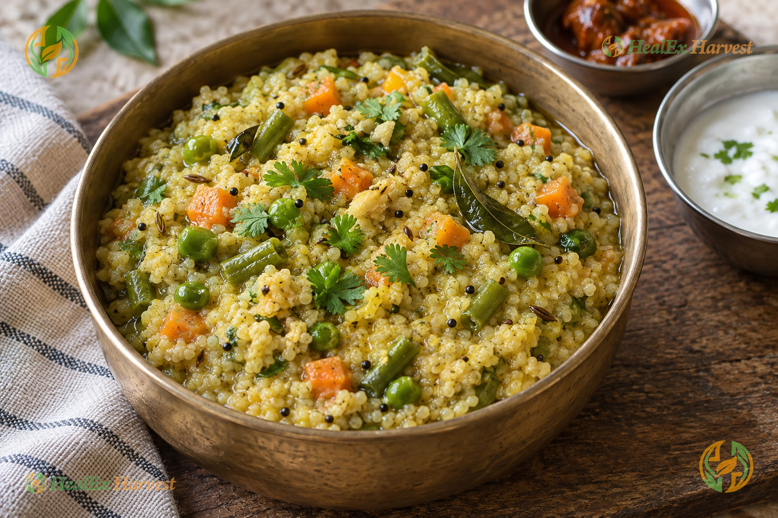 Comforting Little Millet Vegetable Khichdi (Samalu Khichdi)