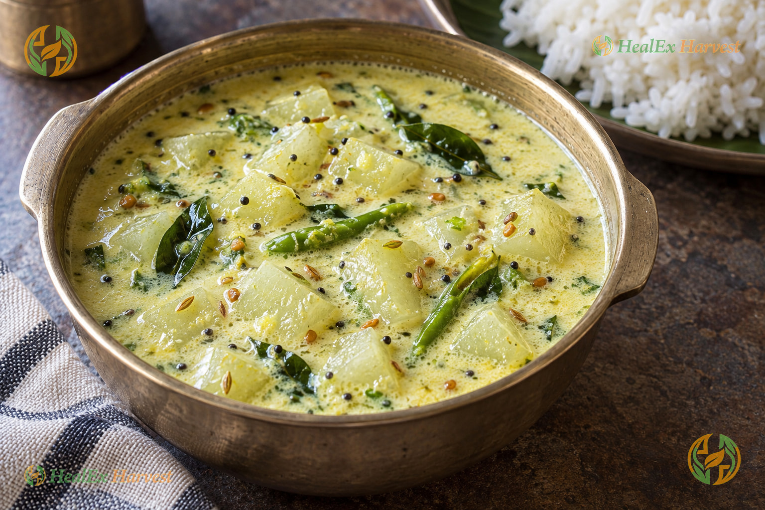 Traditional Ash Gourd Majjiga Pulusu (Cooling Buttermilk Stew)