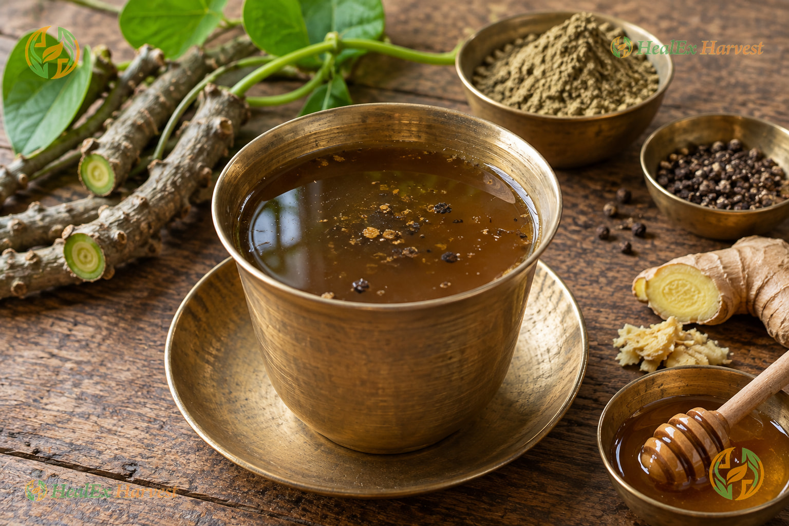 Giloy (Tippa Teega) Kashaya, the decoction Dr. Khadar Vali describes