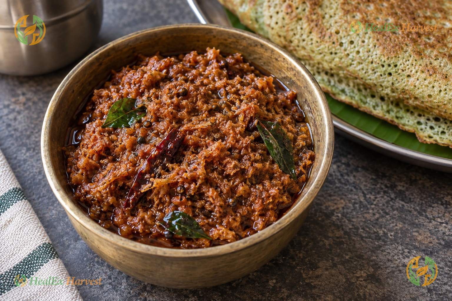 Authentic Andhra Allam Pachadi (Tangy Ginger Chutney for Pesarattu)