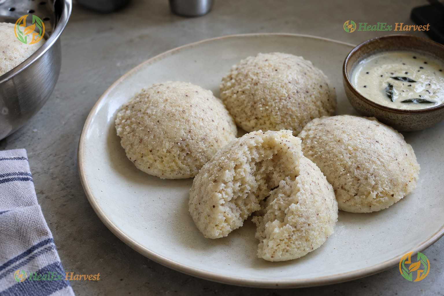 Little Millet Steamed Rava Idli (Samalu)
