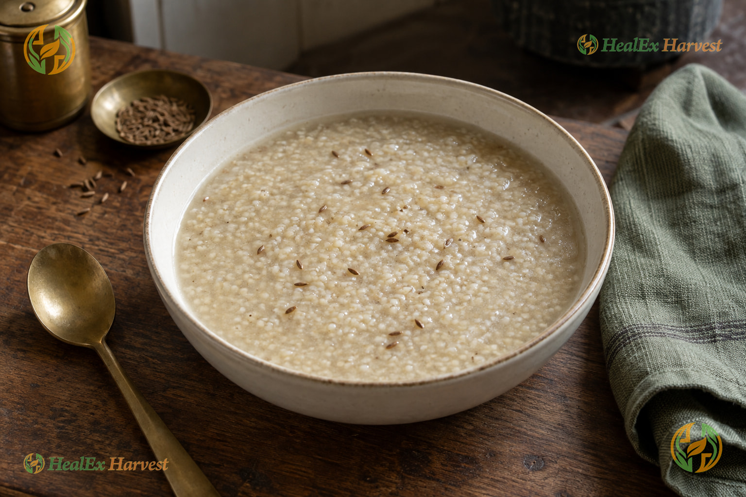 Little Millet Ganji, the thin porridge Dr. Khadar Vali describes (Samalu)
